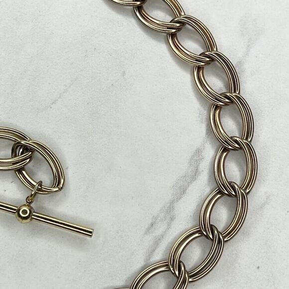 Gold Tone Drape Chain Link Belt - Size XS/S - Adjustable 8"-35.5" Metal Belt - Picture 7 of 8